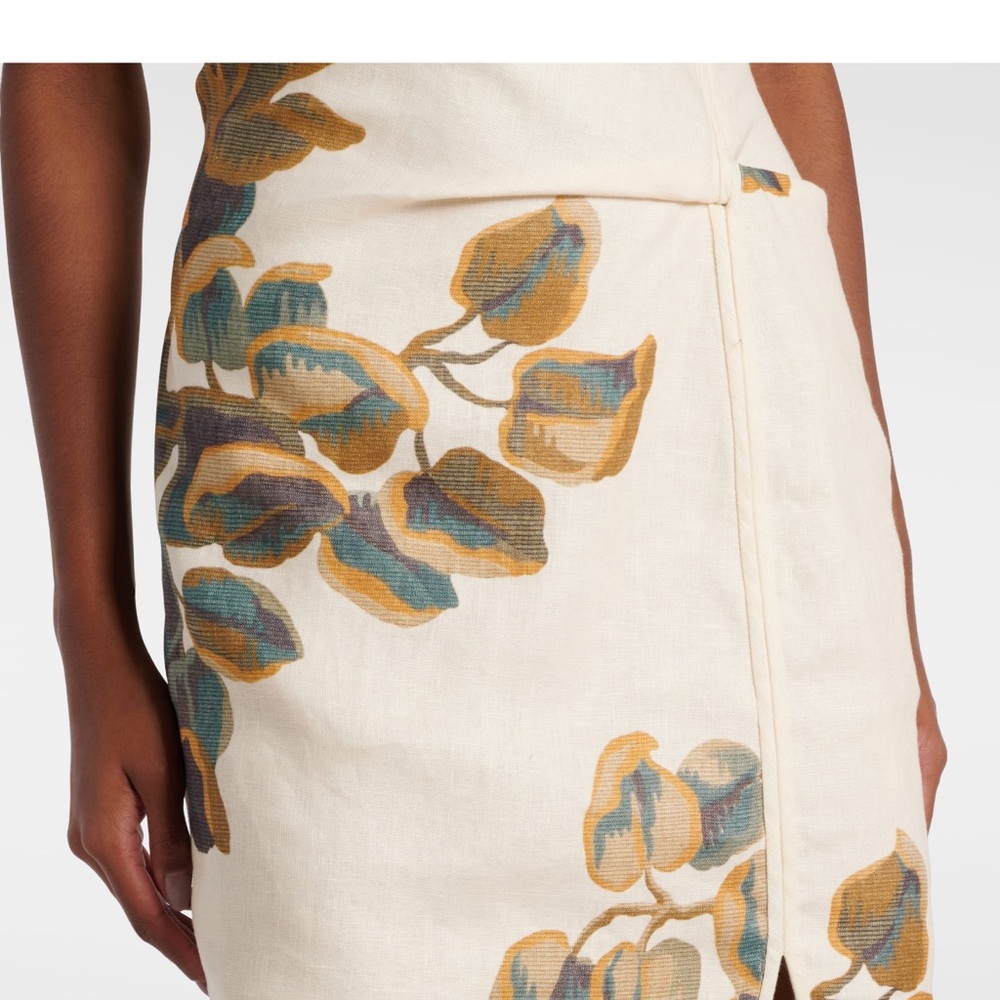 SIR the Label Floral Mini Dress - Cream and Blue - Picture 5 of 9